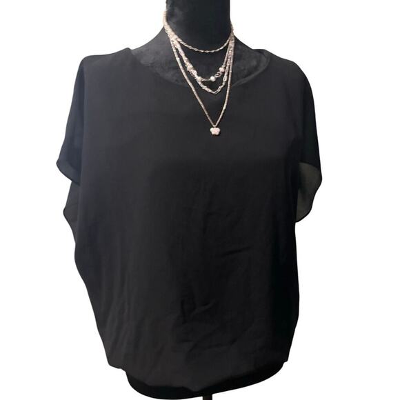 VIISHOW ♦︎ Women's Black Short Sleeve Top ♦︎ Size M - Picture 1 of 4